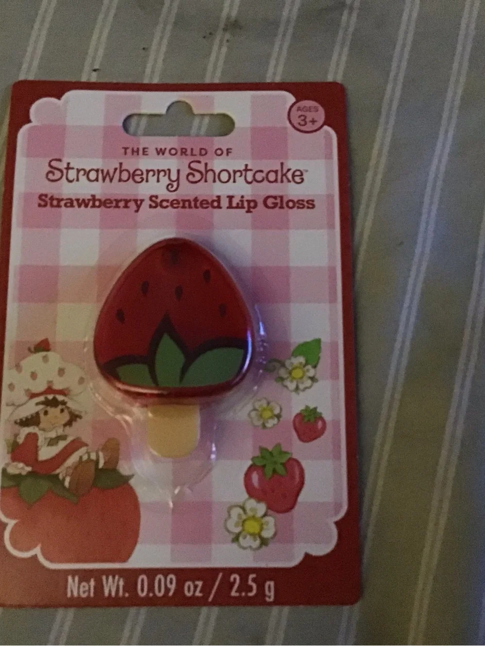 Strawberry shortcake lip gloss and lip balm set